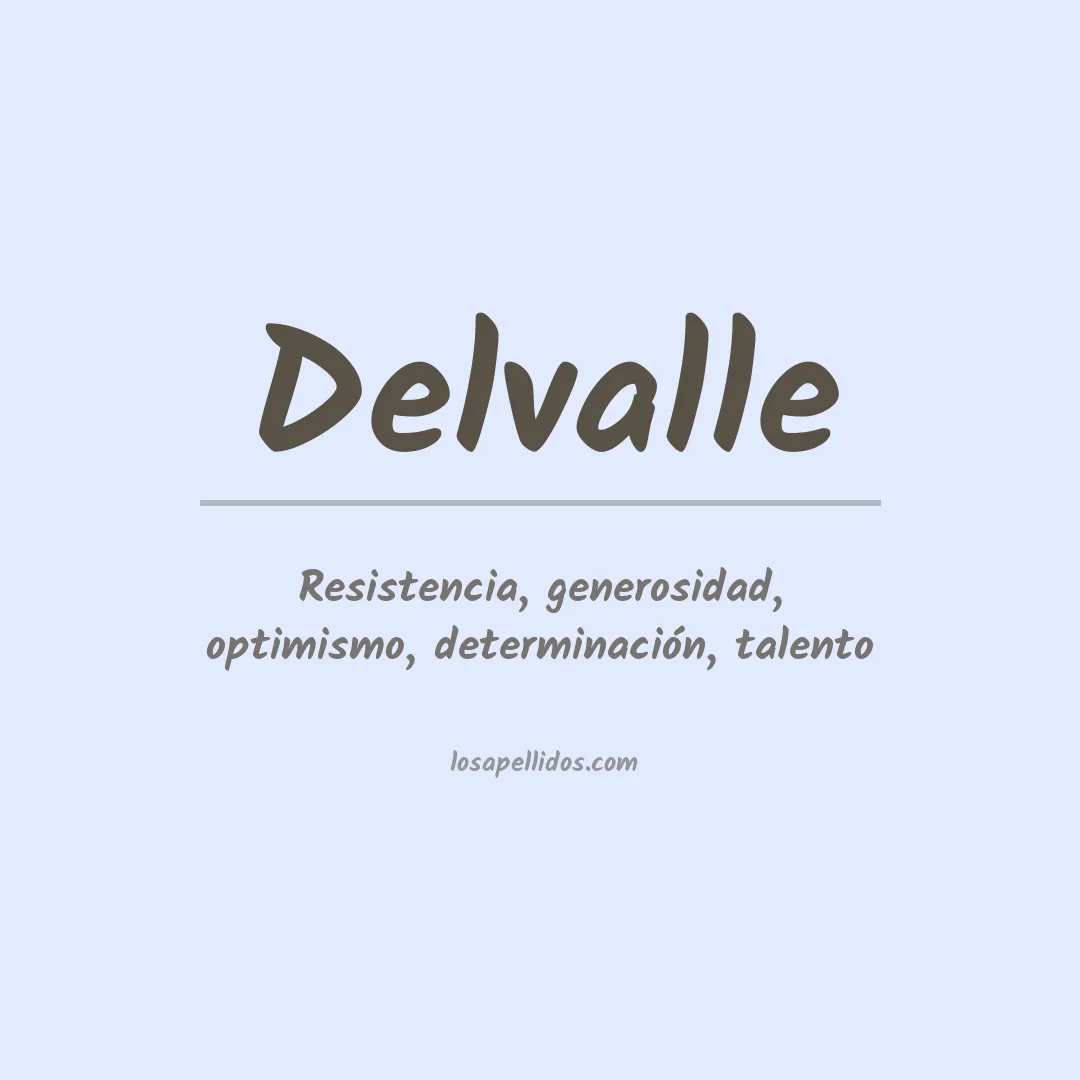Apellido Delvalle