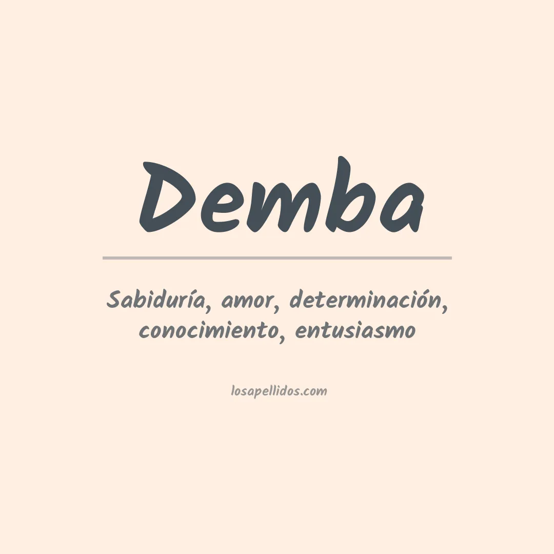 Apellido Demba