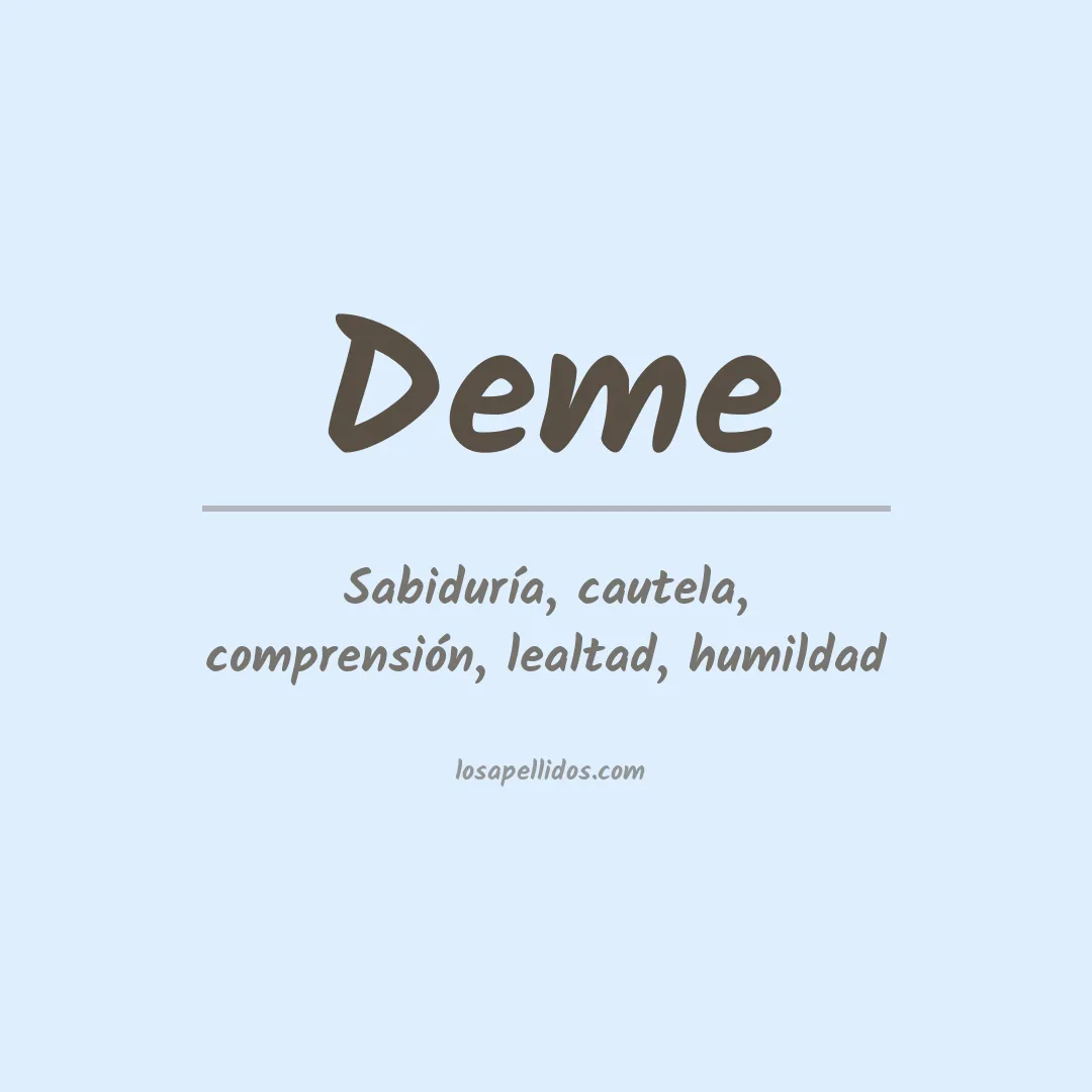 Apellido Deme
