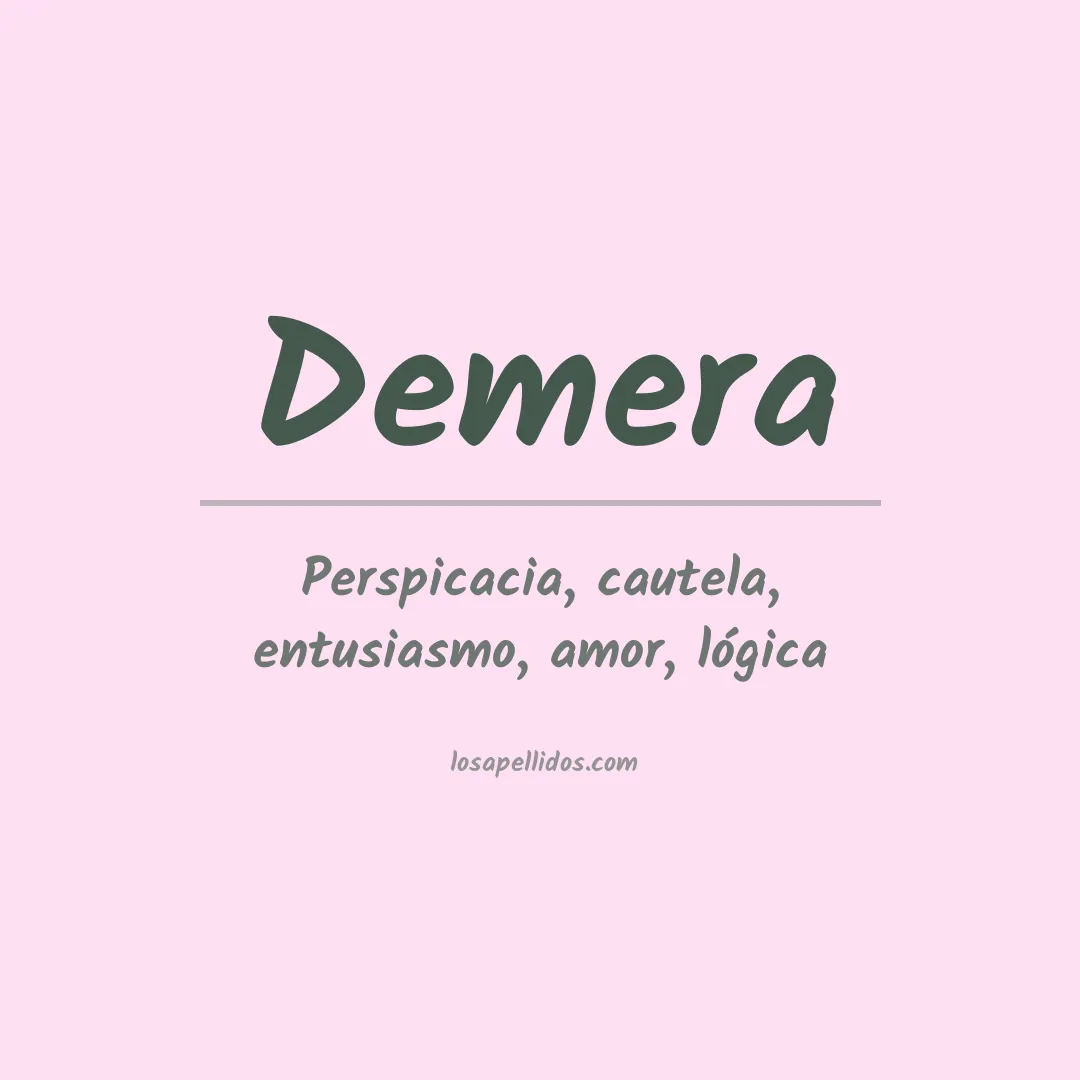 Apellido Demera