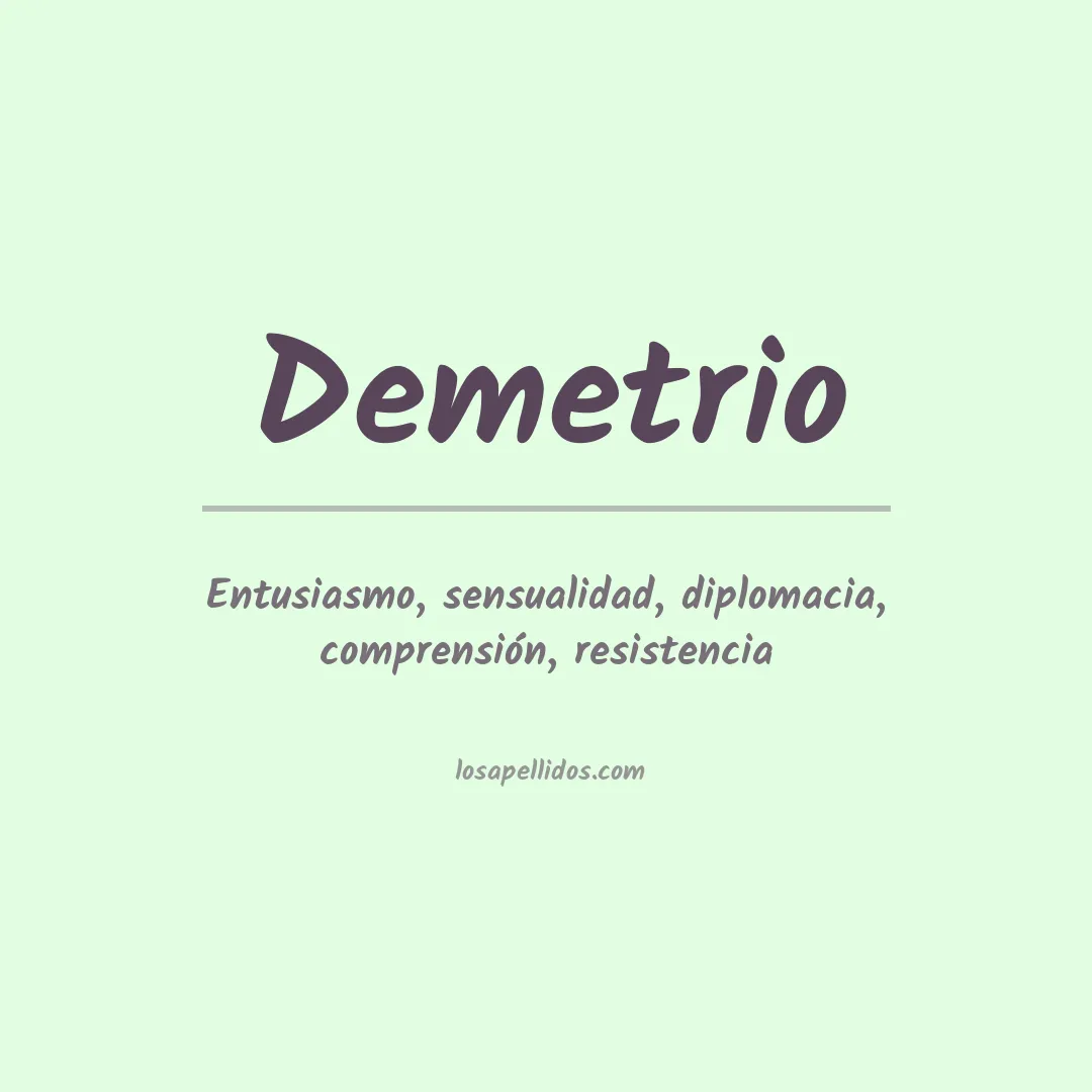 Apellido Demetrio