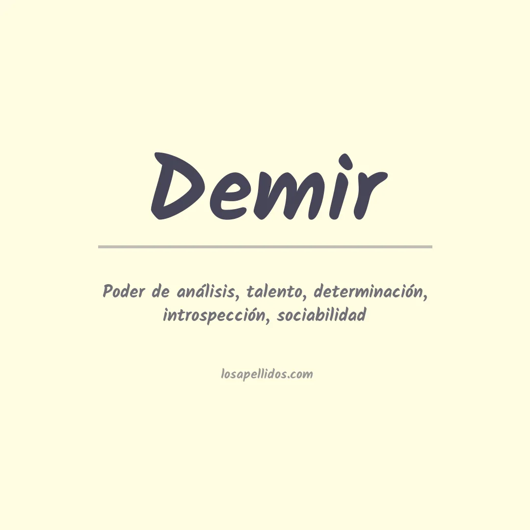 Apellido Demir