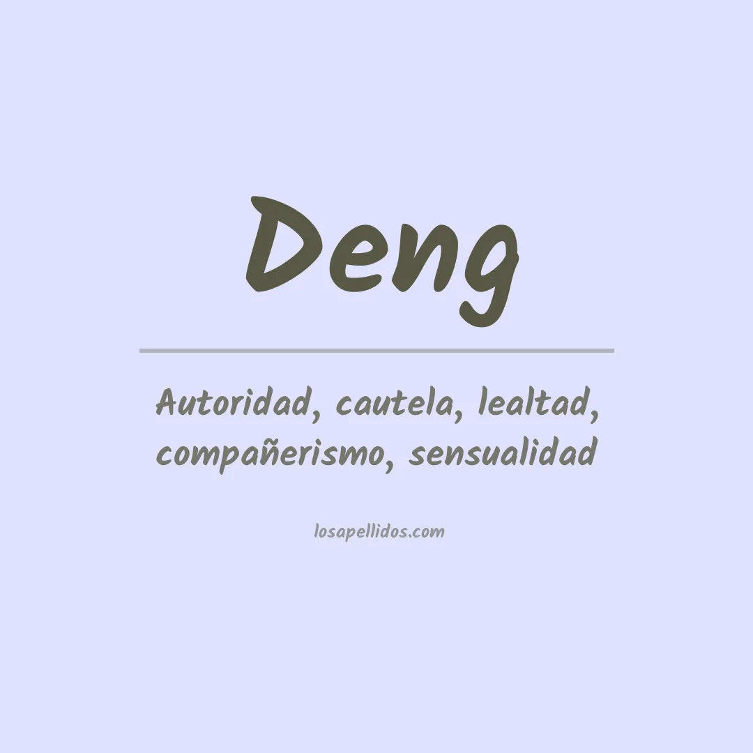 Apellido Deng