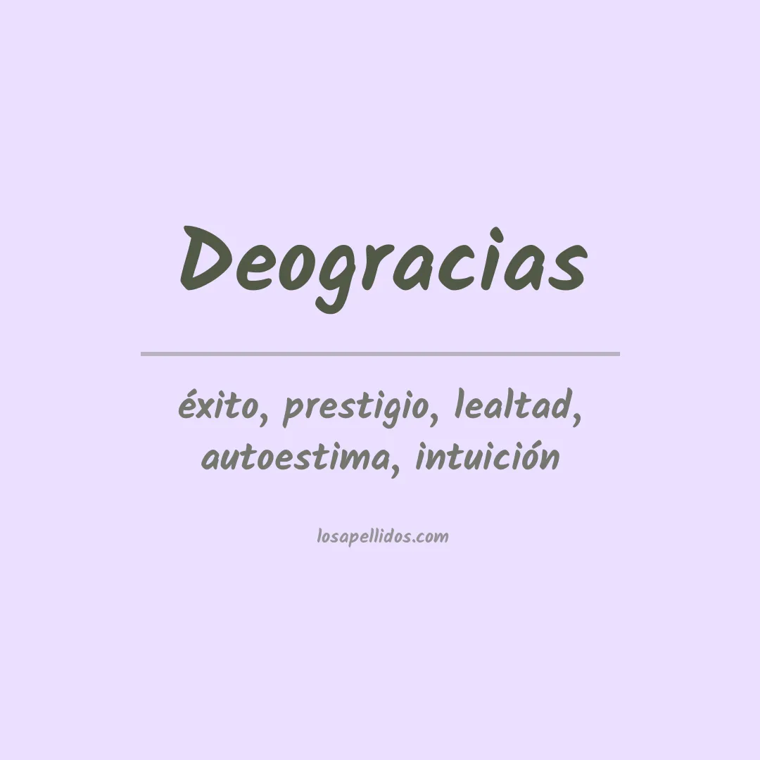 Apellido Deogracias