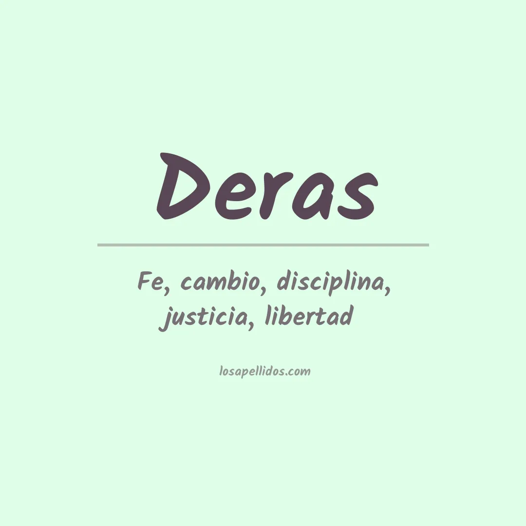 Apellido Deras