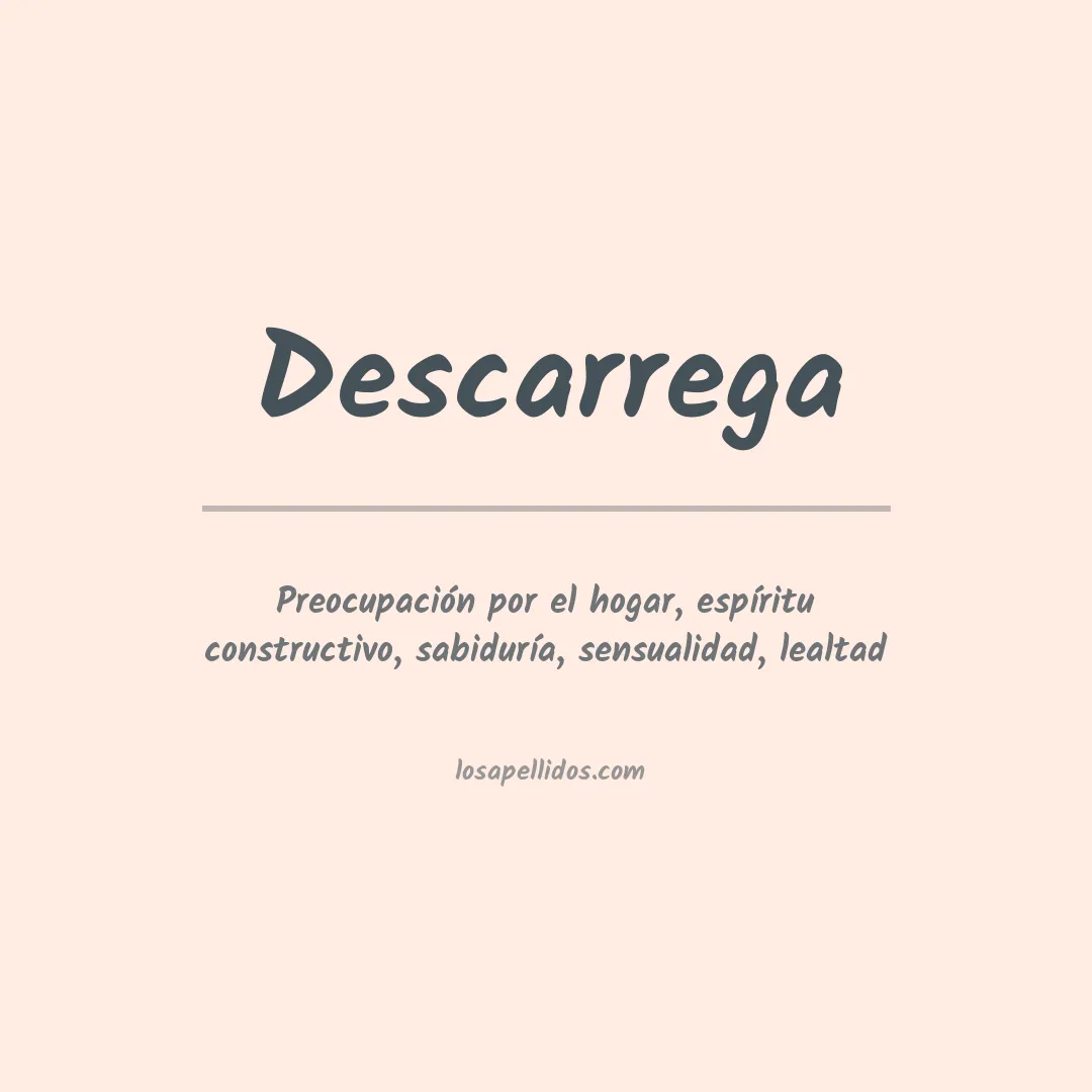 Apellido Descarrega