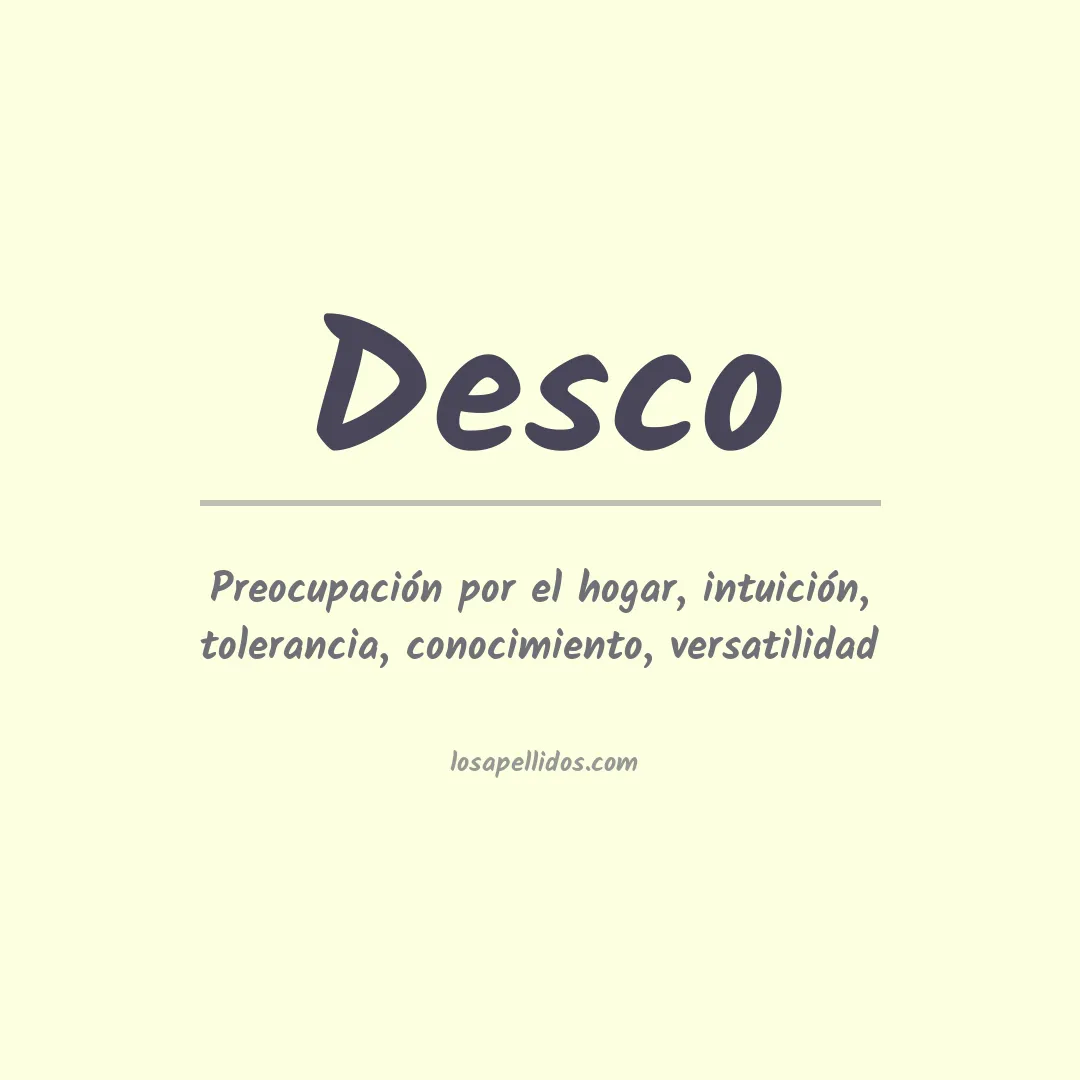 Apellido Desco