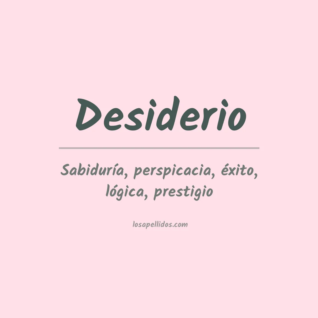 Apellido Desiderio