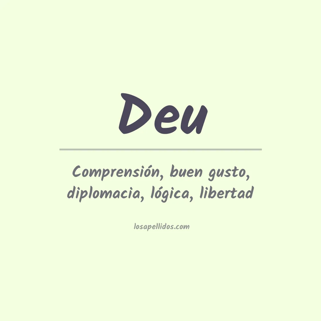 Apellido Deu