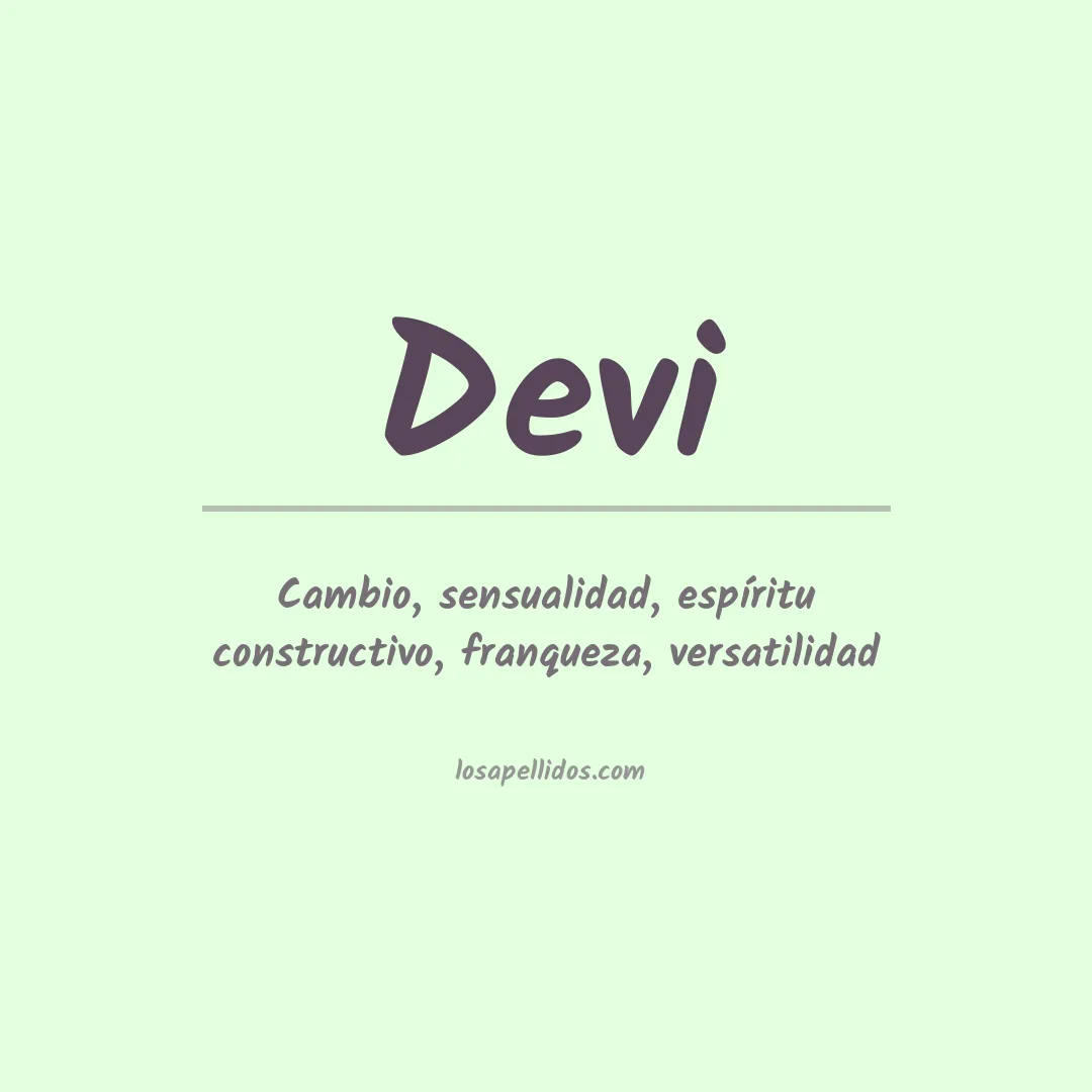 Apellido Devi