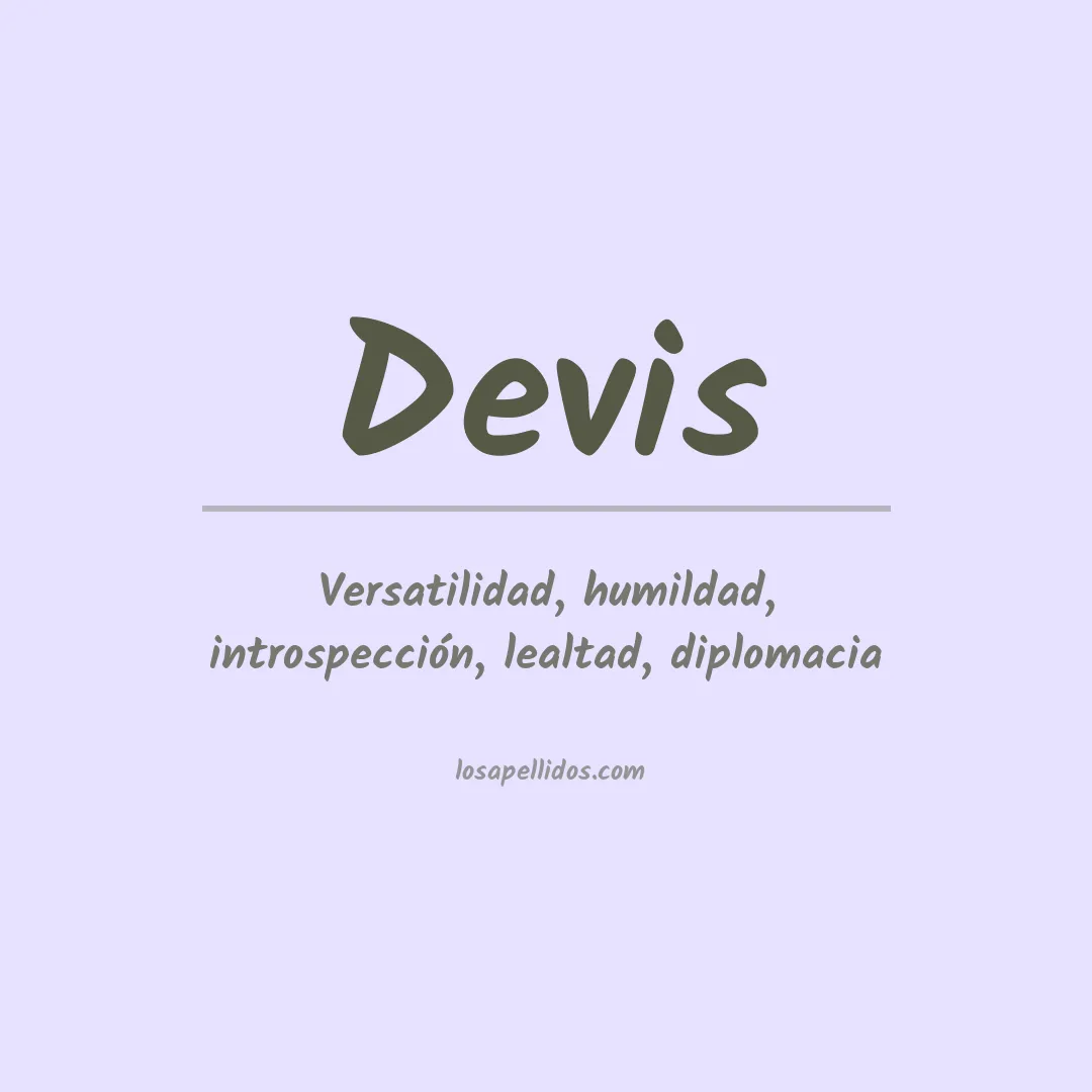 Apellido Devis