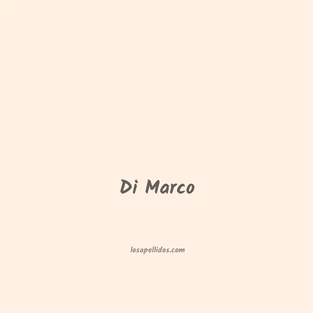 Di marco en chino