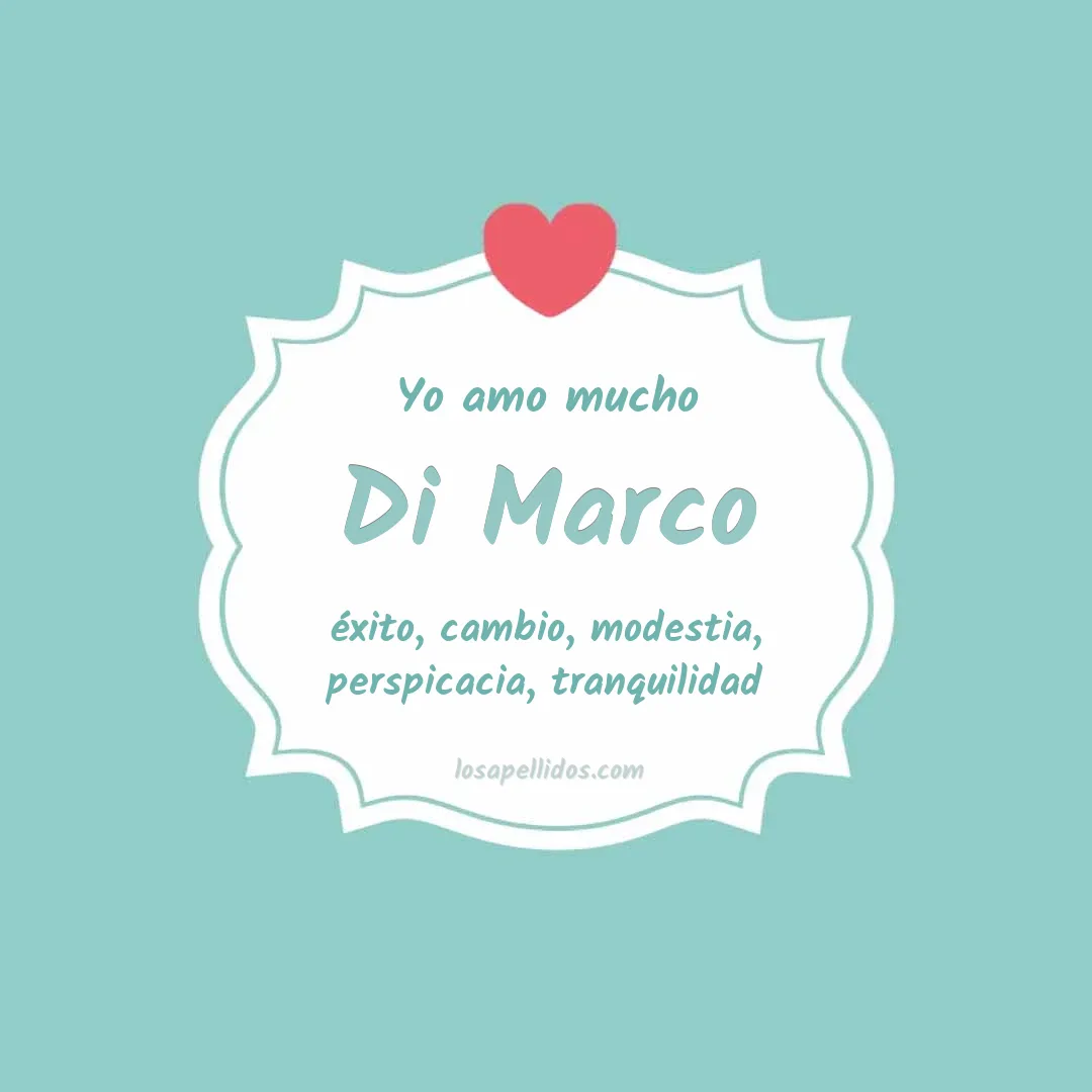 Yo amo mucho Di marco