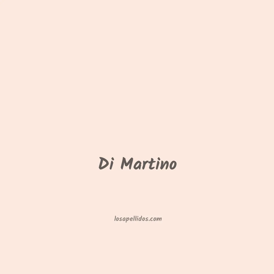 Di martino en chino