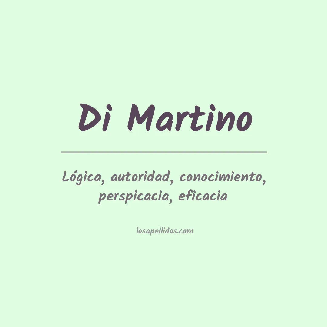 Apellido Di martino