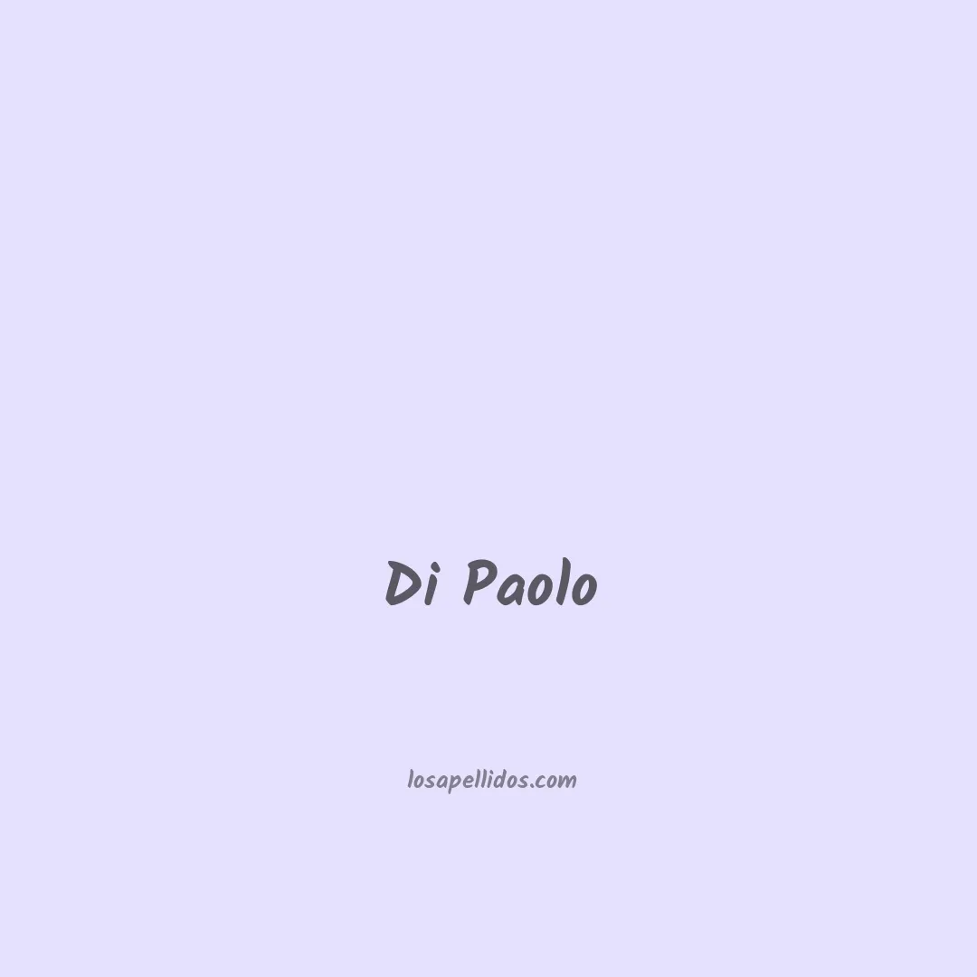 Di paolo en chino