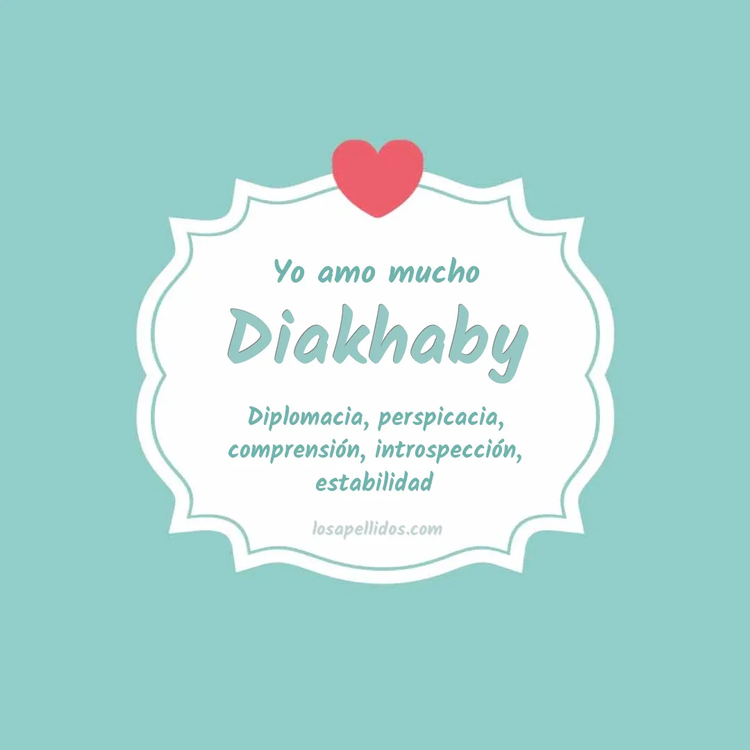 Yo amo mucho Diakhaby