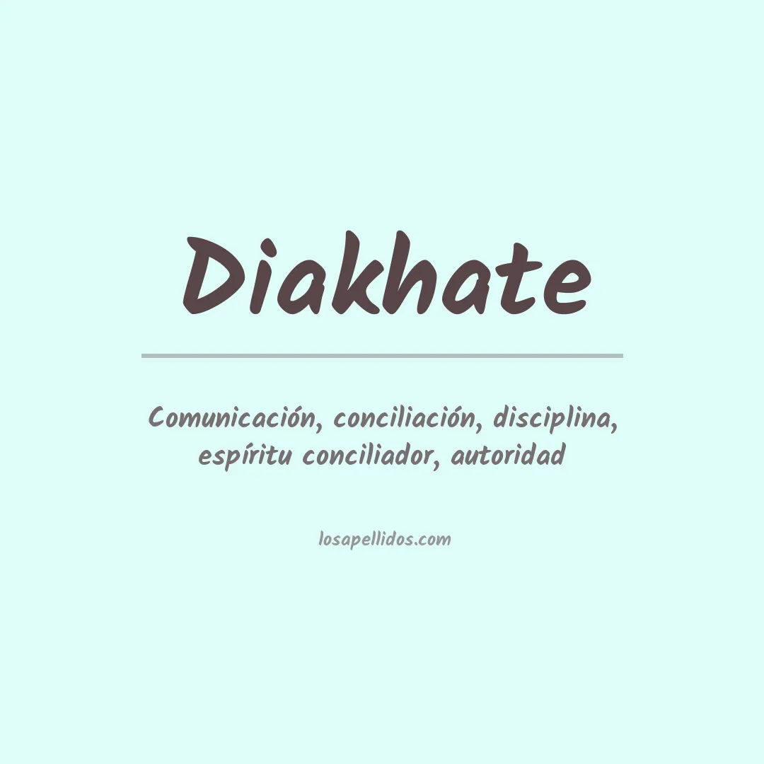 Apellido Diakhate