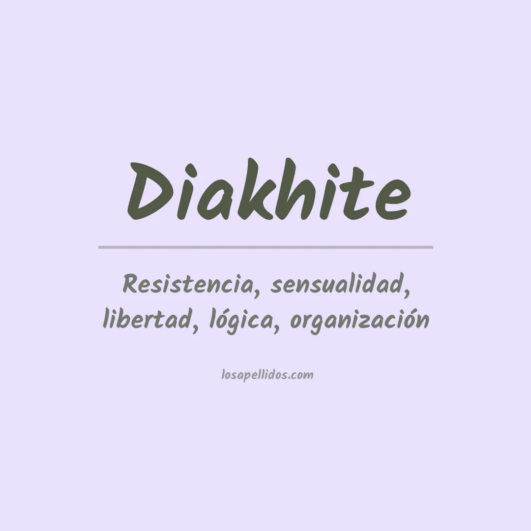 Apellido Diakhite