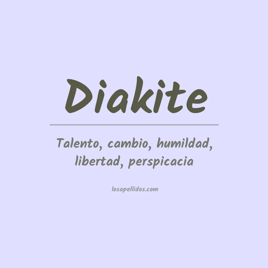 Apellido Diakite