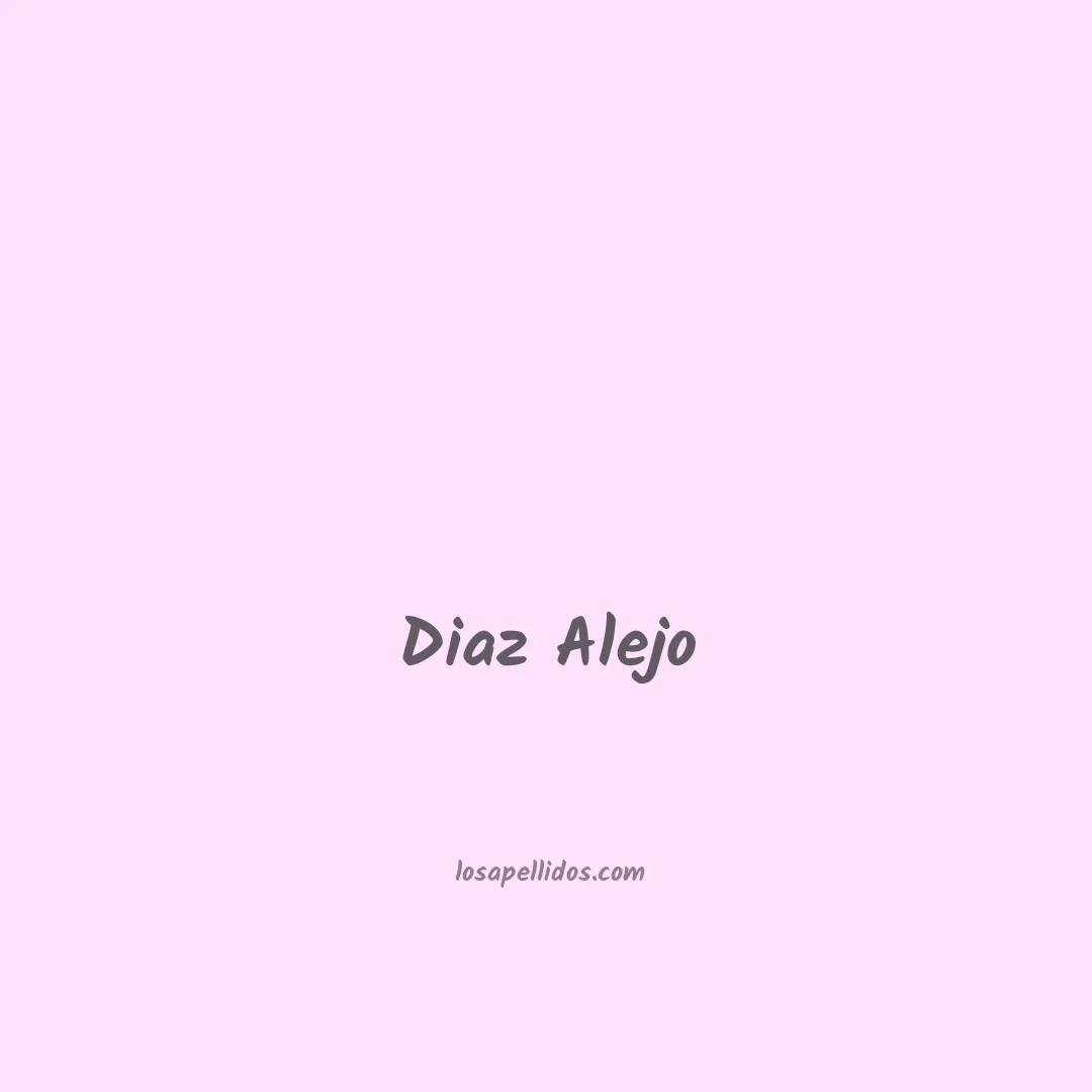 Diaz alejo en chino