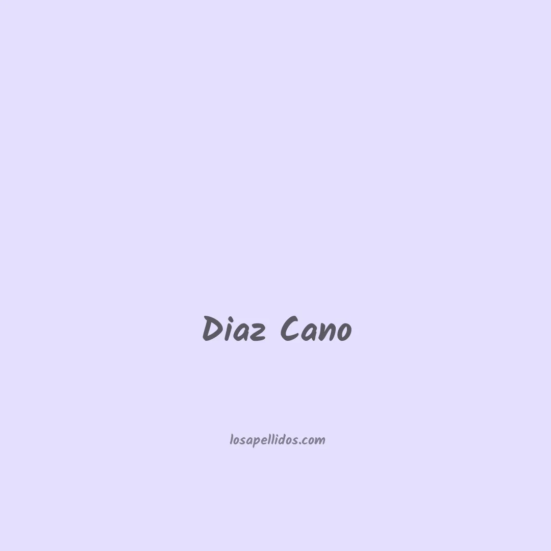 Diaz cano en chino