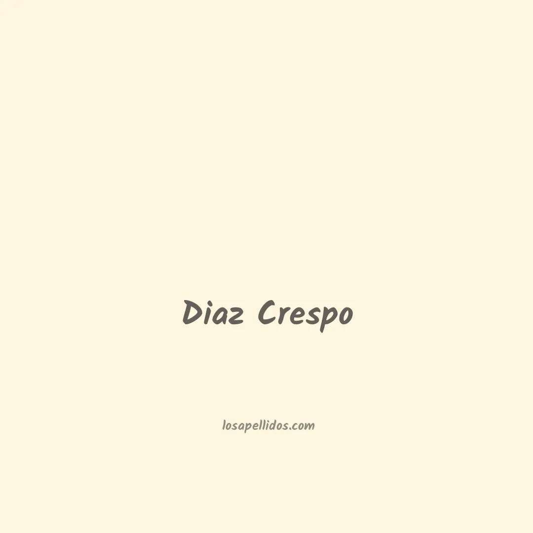 Diaz crespo en chino