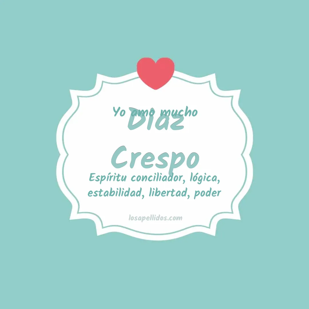 Yo amo mucho Diaz crespo