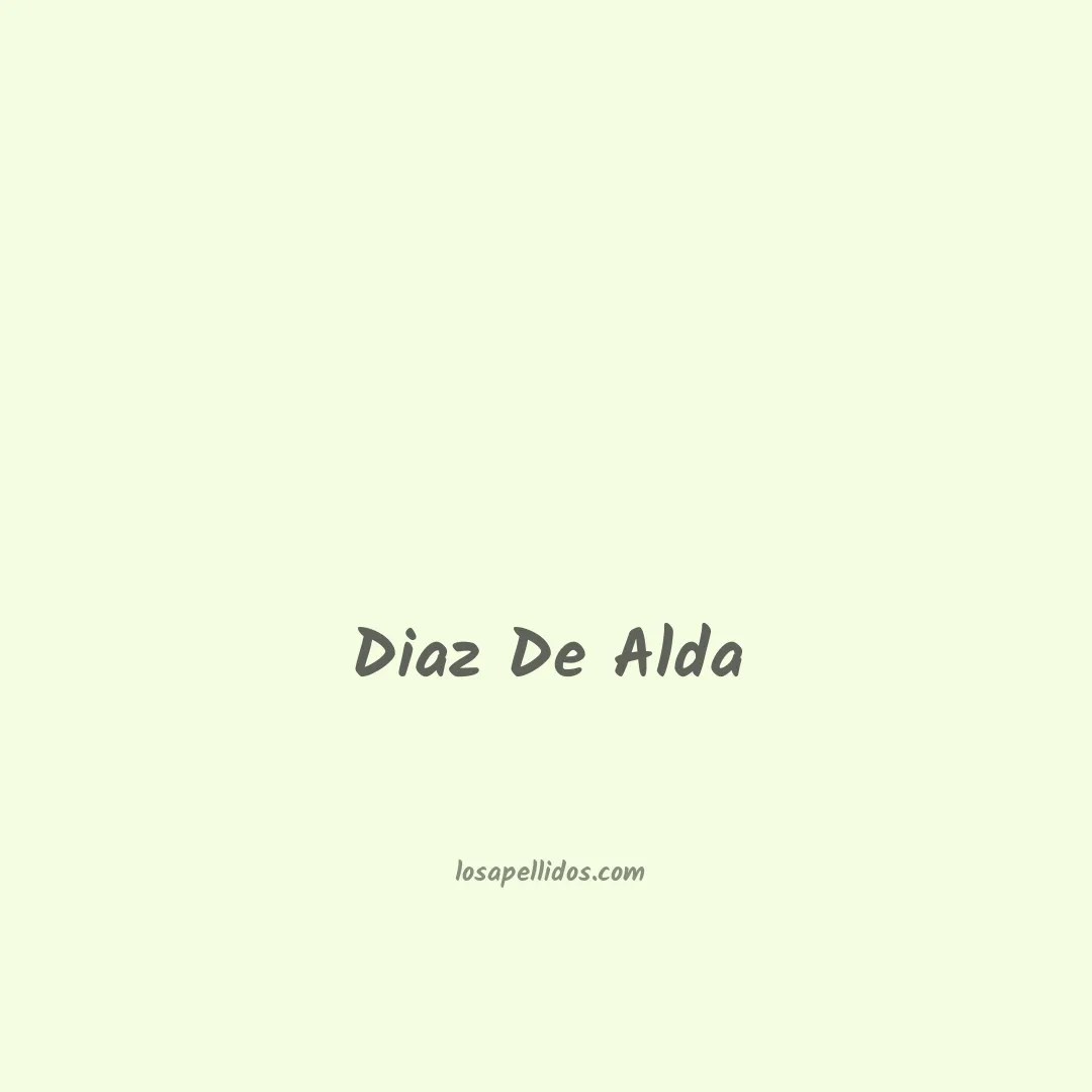 Diaz de alda en chino