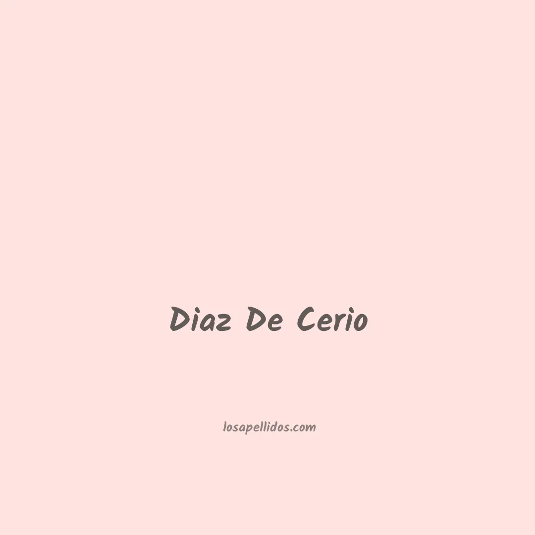 Diaz de cerio en chino