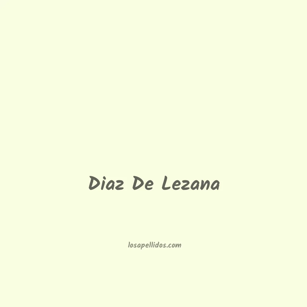 Diaz de lezana en chino