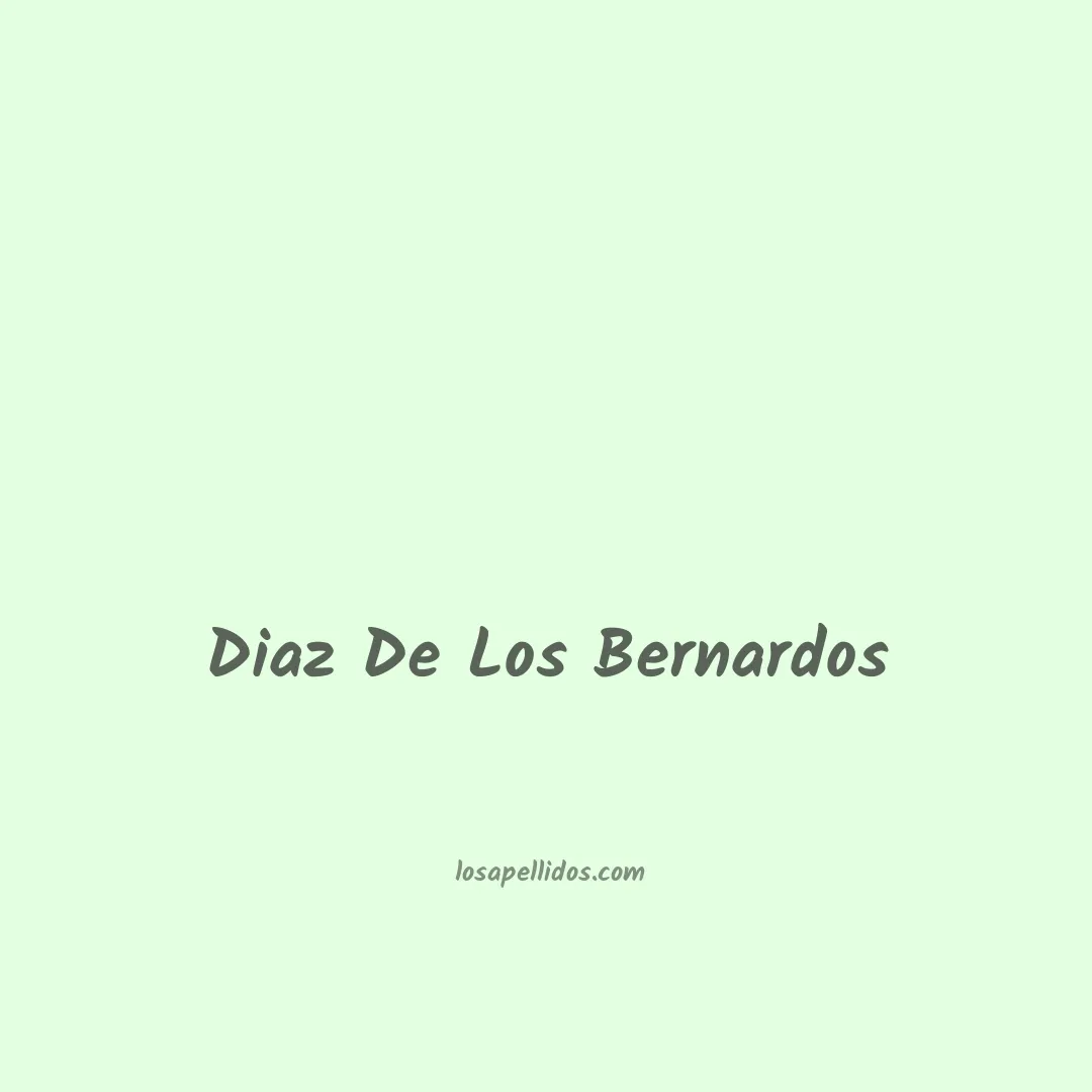 Diaz de los bernardos en chino