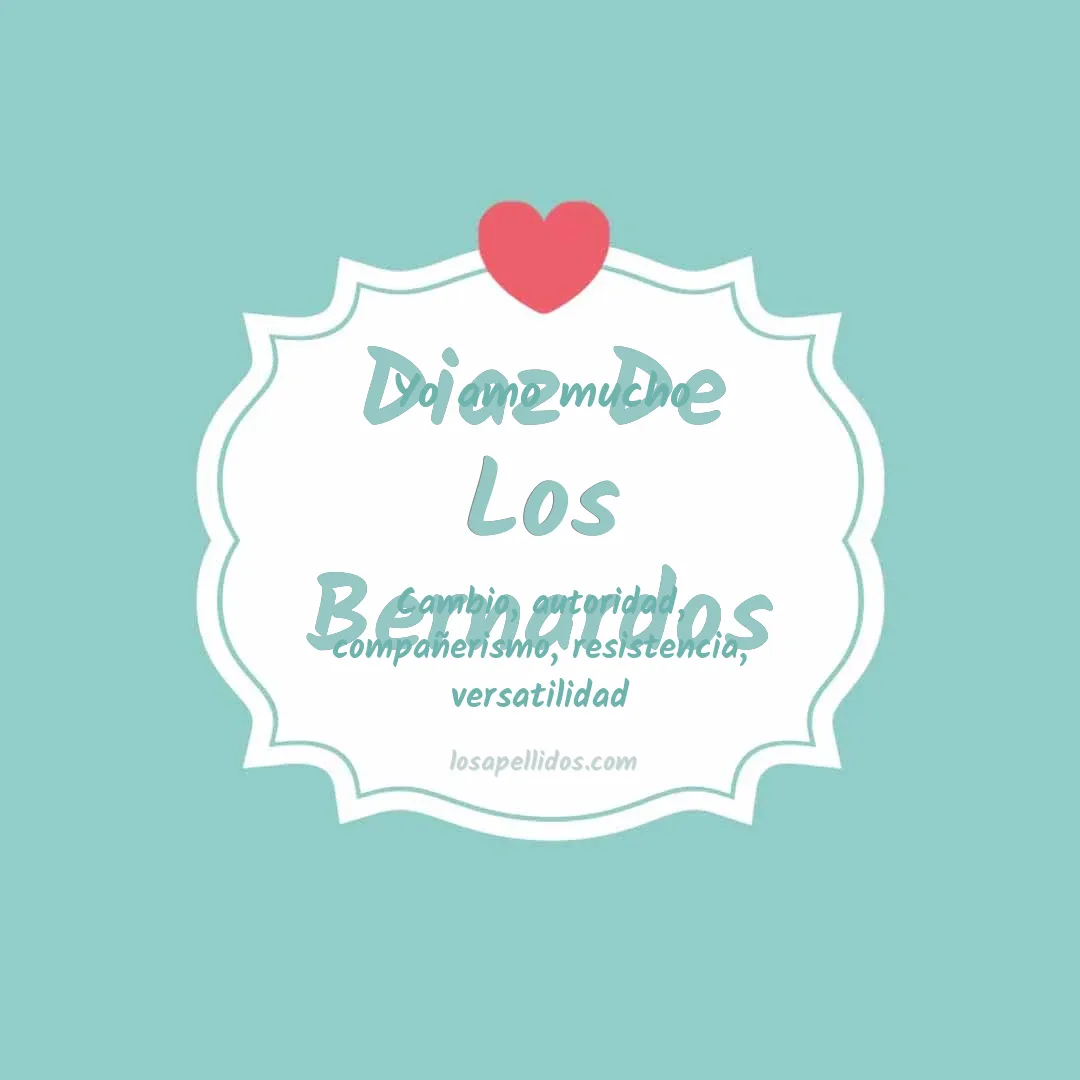 Yo amo mucho Diaz de los bernardos