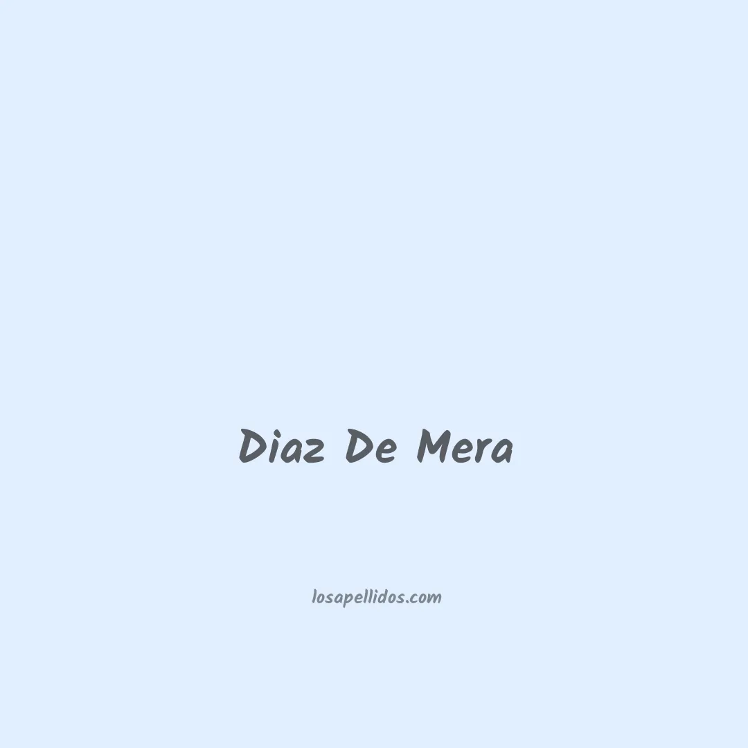 Diaz de mera en chino