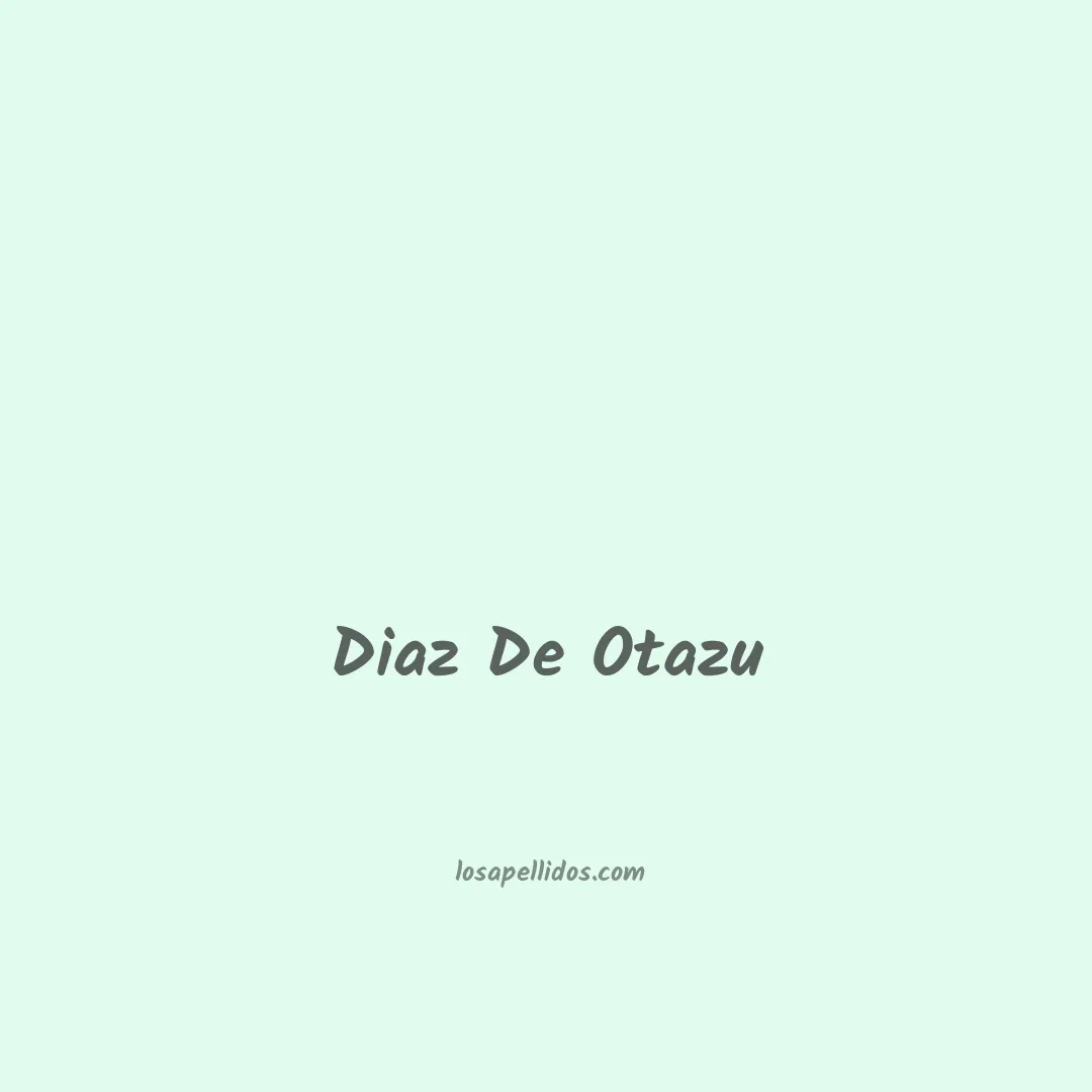 Diaz de otazu en chino