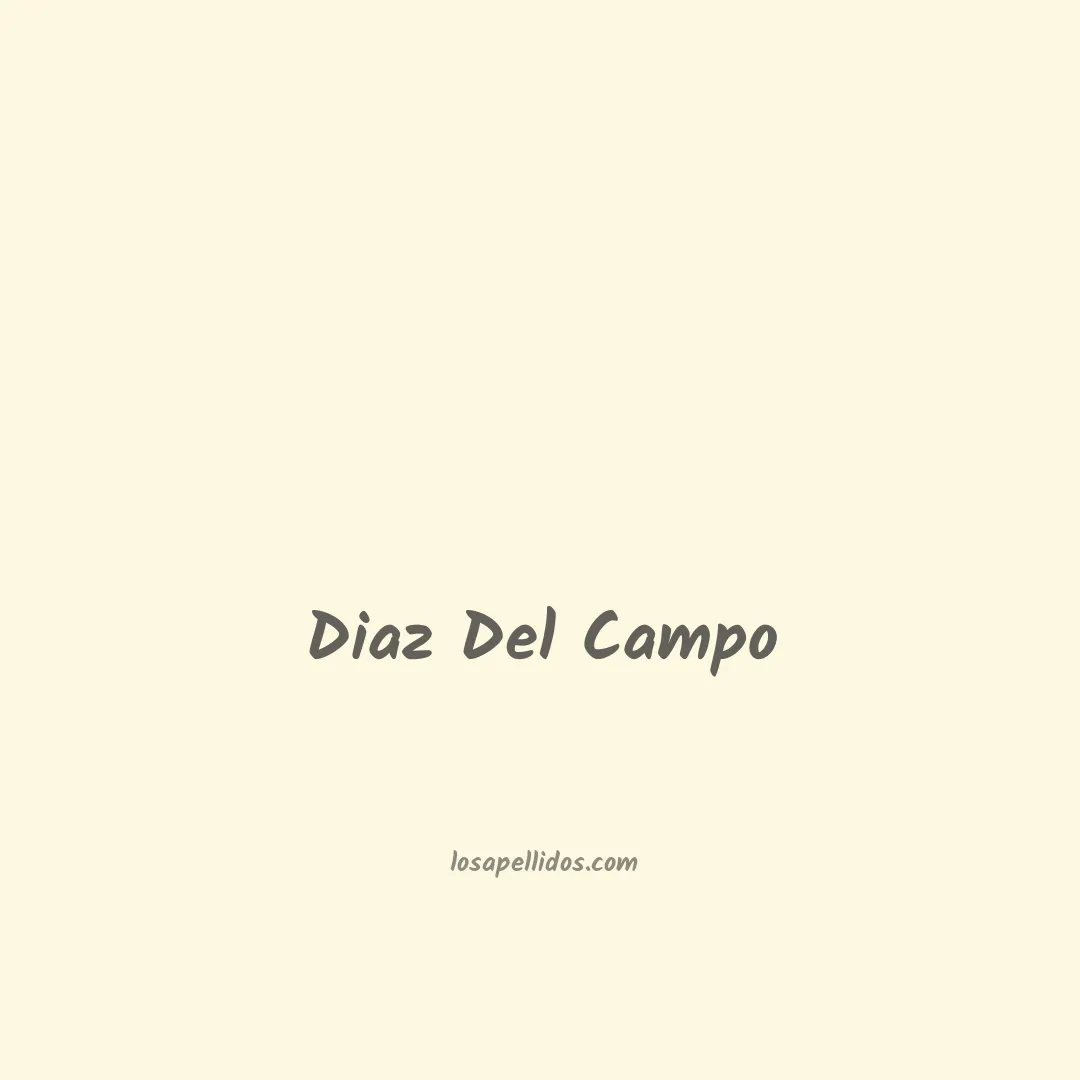 Diaz del campo en chino