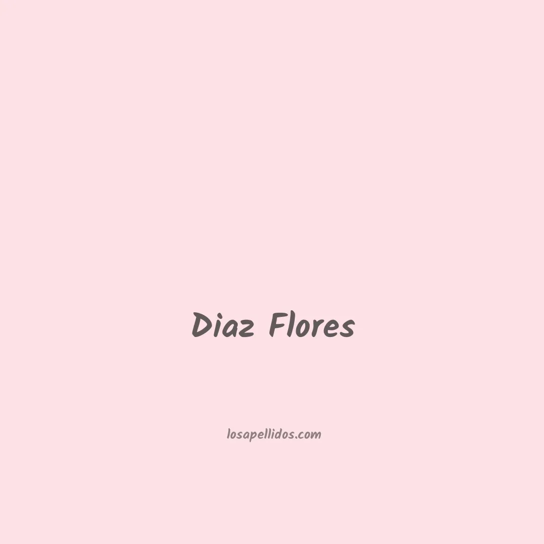 Diaz flores en chino