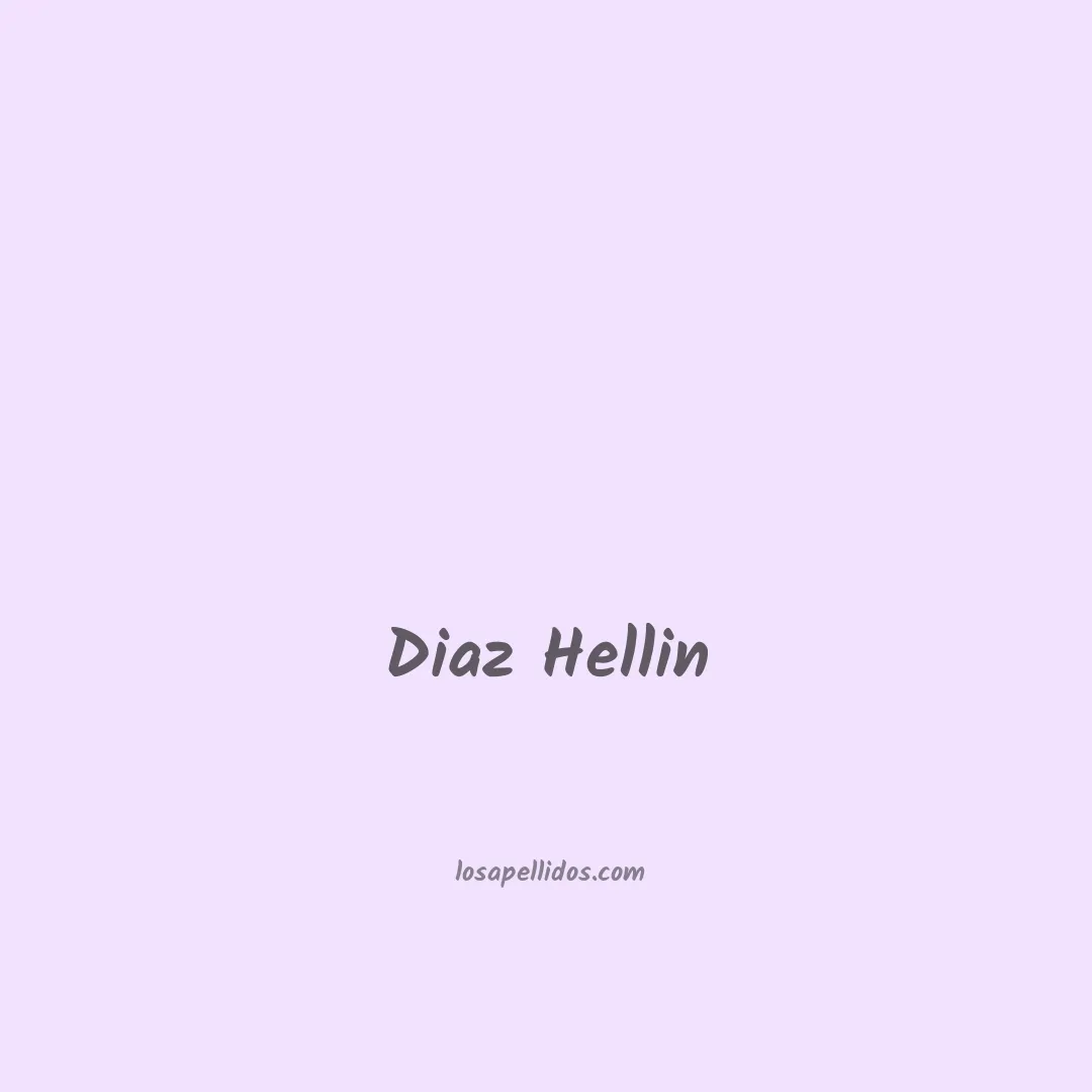 Diaz hellin en chino