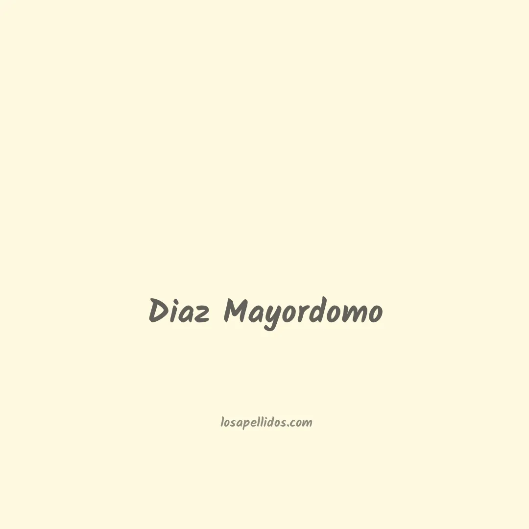 Diaz mayordomo en chino