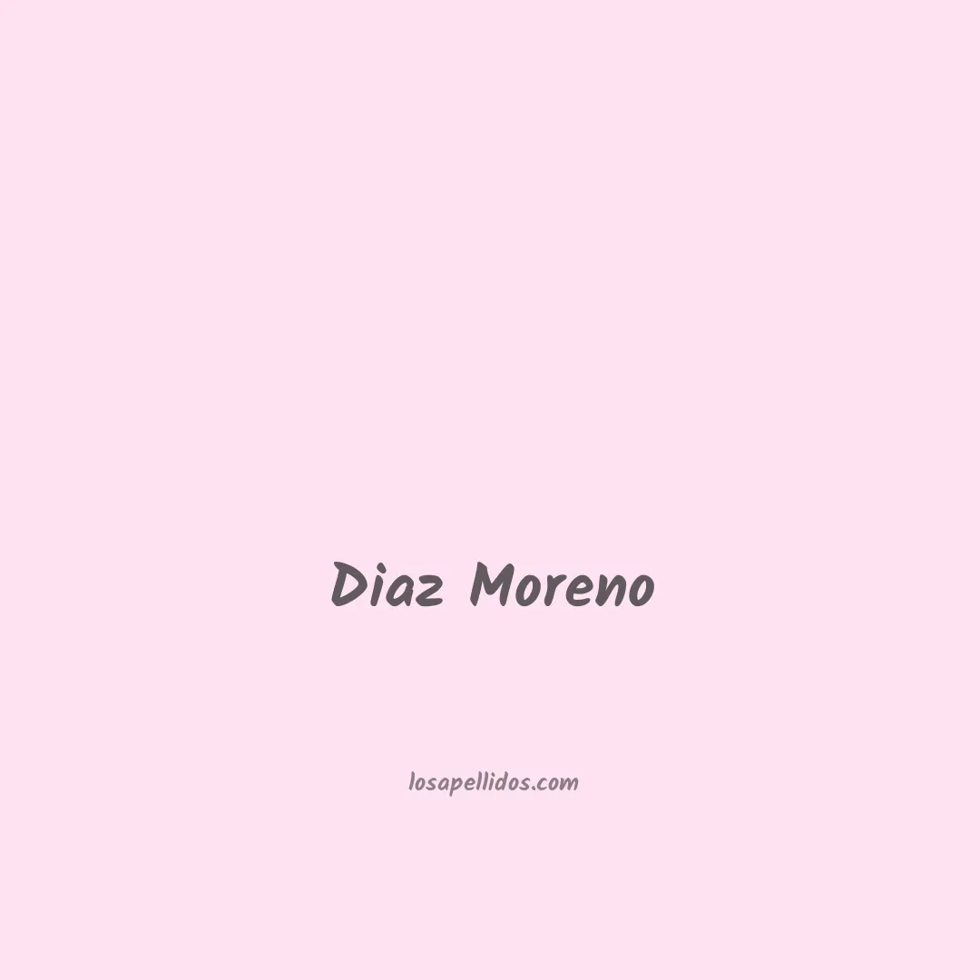Diaz moreno en chino