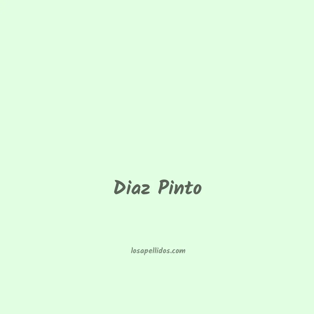 Diaz pinto en chino
