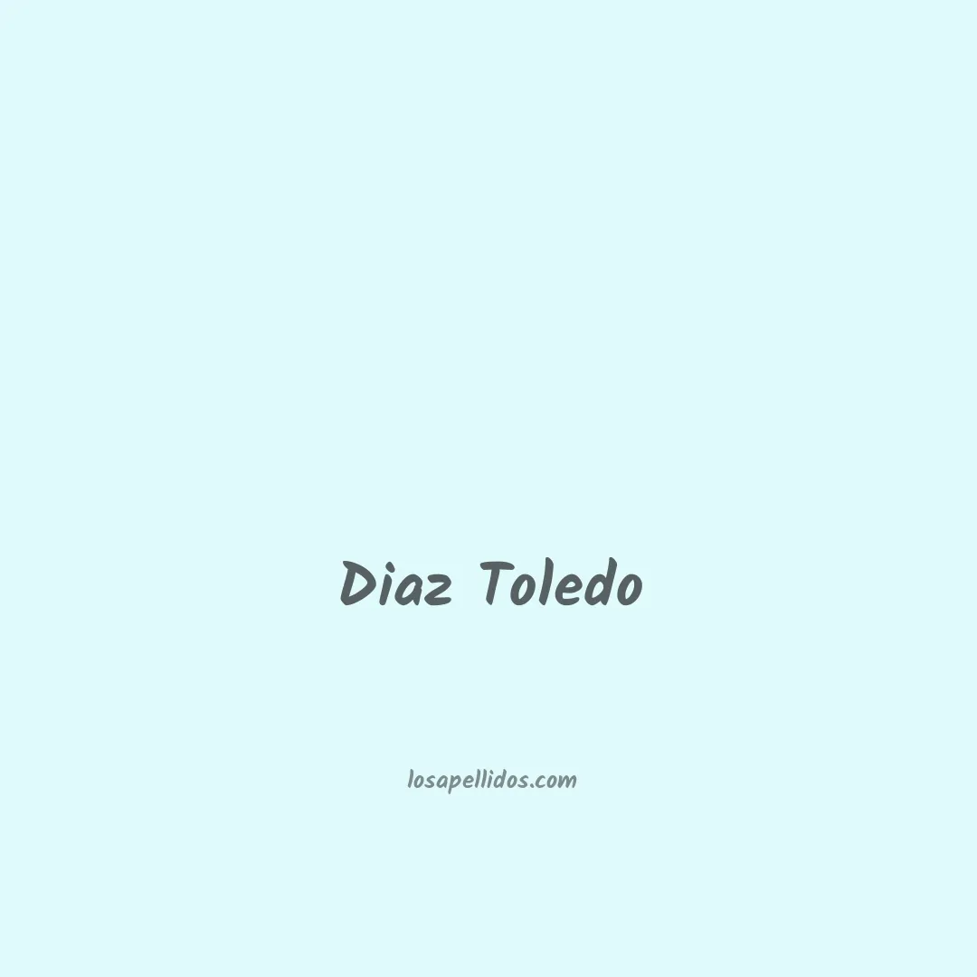 Diaz toledo en chino