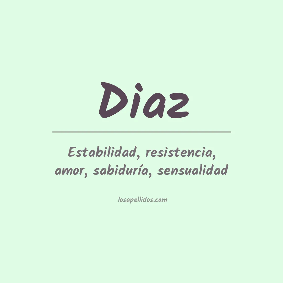 Apellido Díaz
