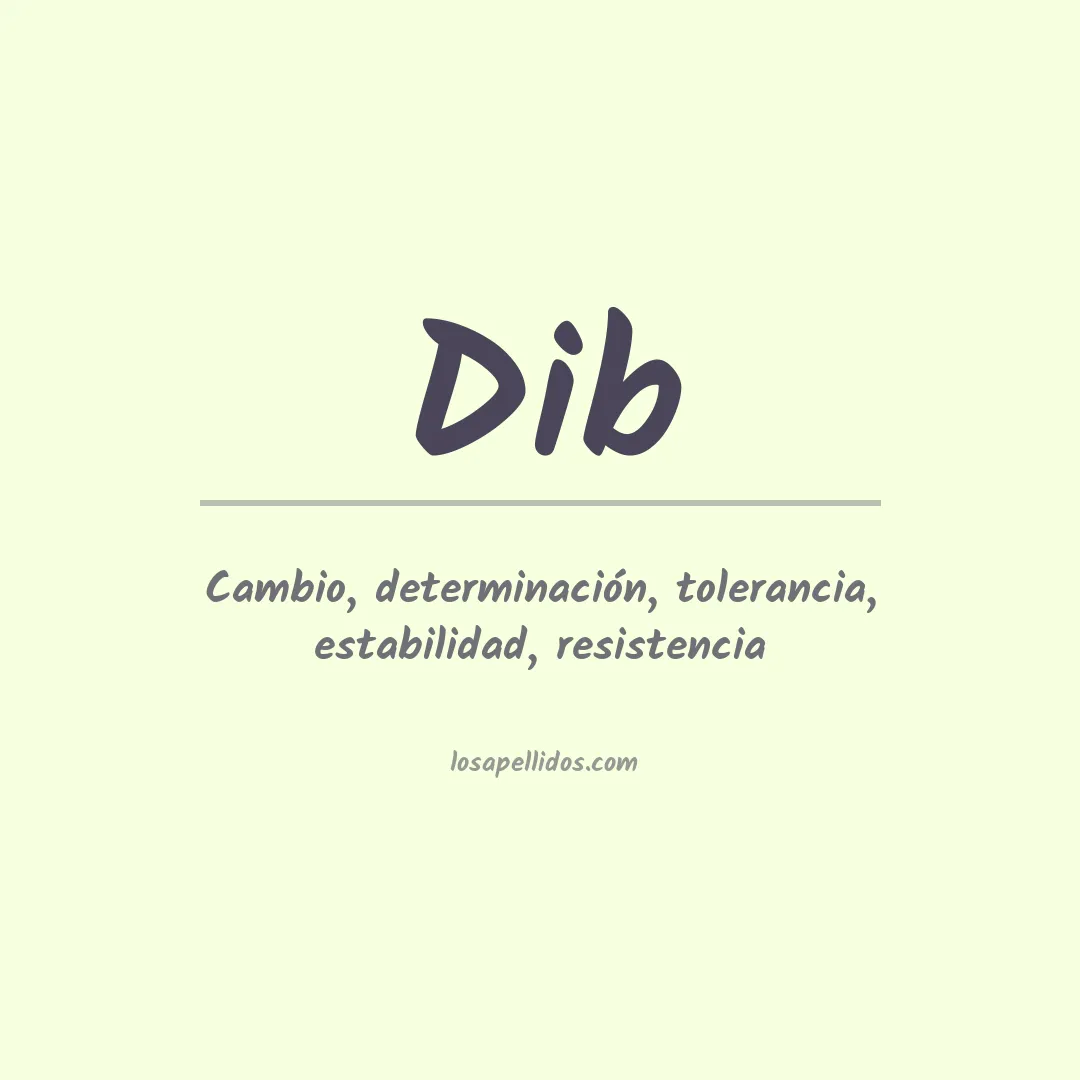 Apellido Dib