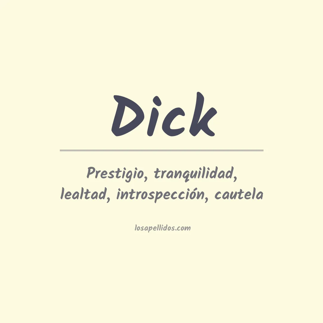 Apellido Dick