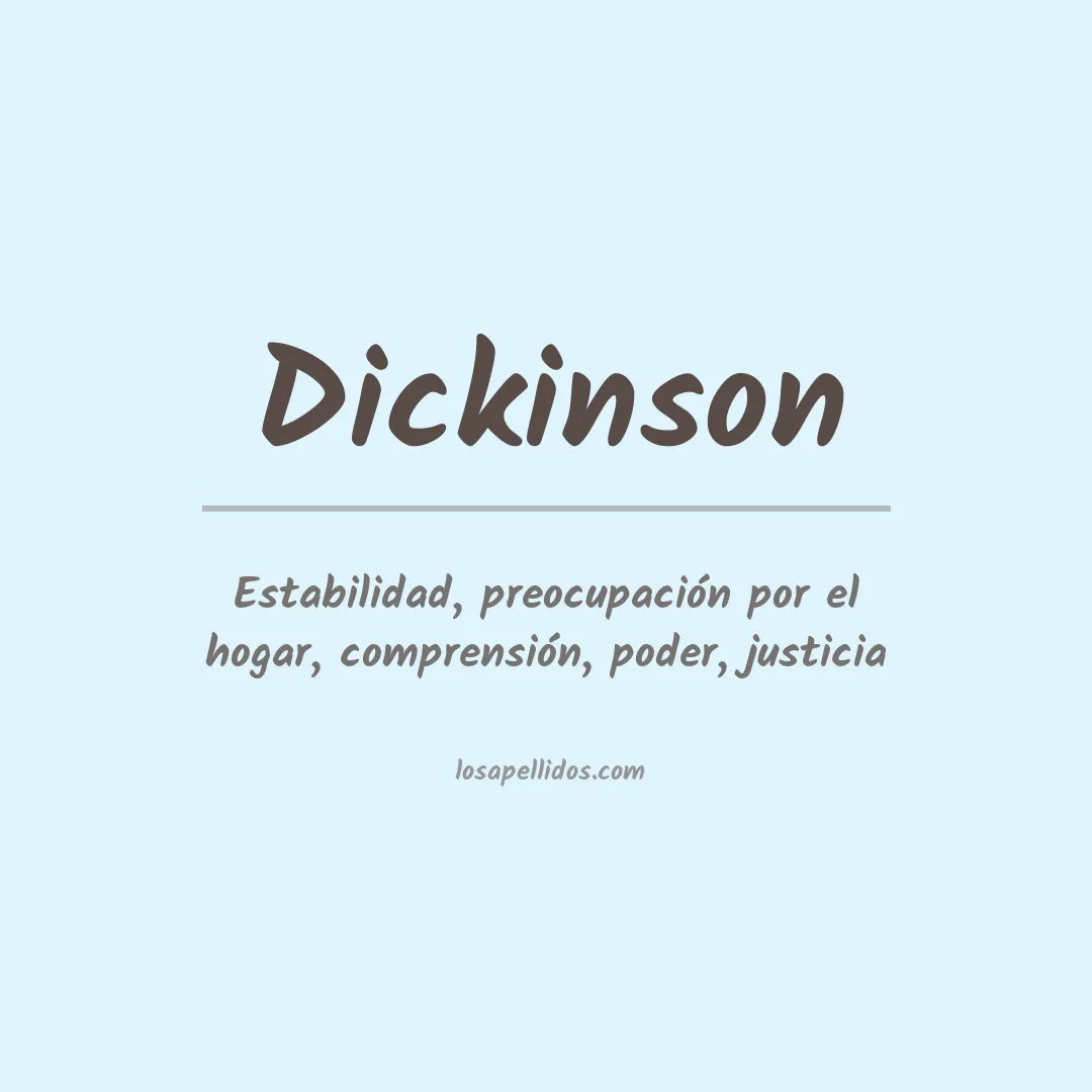 Apellido Dickinson