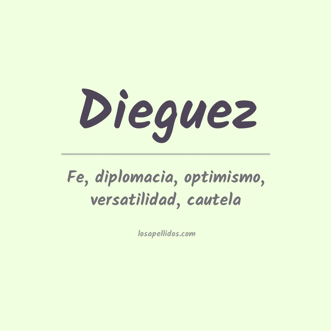 Apellido Diéguez