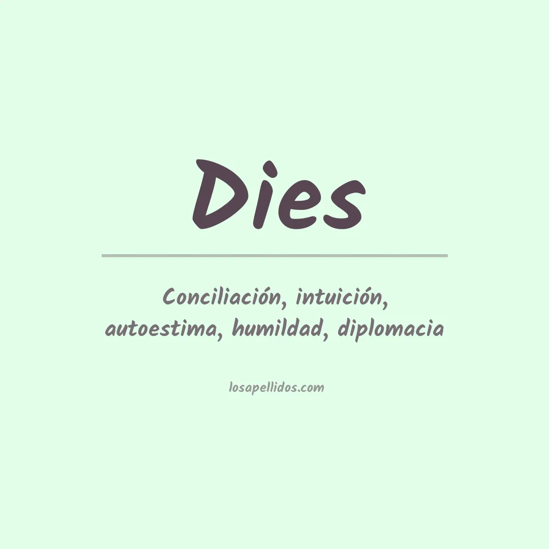 Apellido Dies