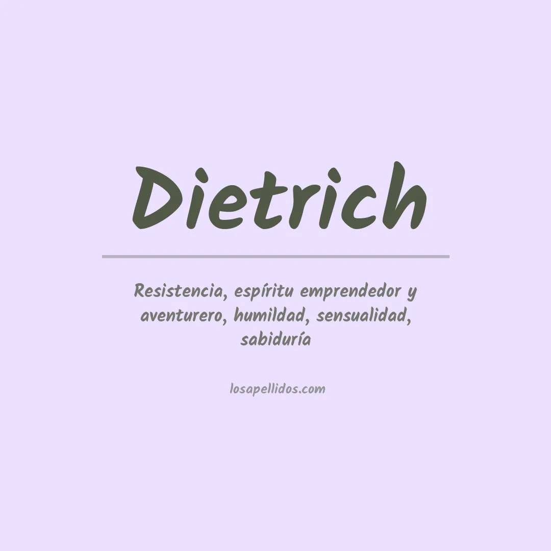 Apellido Dietrich