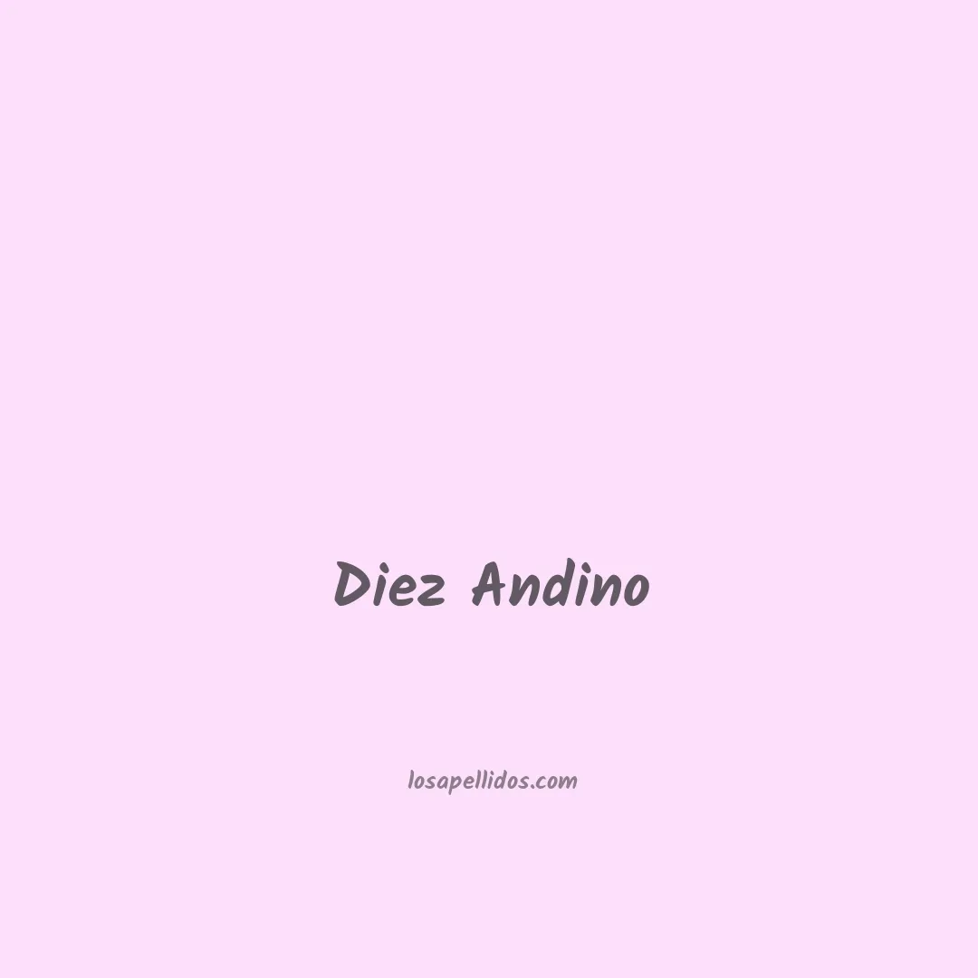 Diez andino en chino